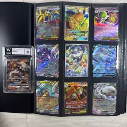 100+ Pokemon Card Lot Modern and Vintage Binder Collection (Binder Included) - Image 1