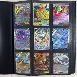 100+ Pokemon Card Lot Modern and Vintage Binder Collection (Binder Included) - Image 2
