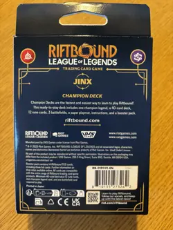 JINX Riftbound LoL TCG Champion Deck 40-Card English *Factory Sealed* - Image 2