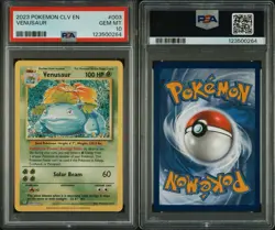 Pokemon CLV EN Venusaur 003/034 Trading Card Game Classic Collection Holo PSA 10 - Image 3