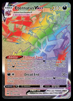Eternatus VMAX 192/189 Darkness Ablaze Secret Rare Holo Pokemon Card - Image 1