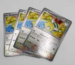 Dunsparce Reverse Holo 156/193 4x x4 Pokemon Cards 2023 Paldea Evolved Playset - Image 1