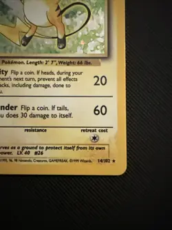 Raichu 14/102 Original Holo Rare Base Set Pokemon Card WOTC TCG 1999 - Image 5