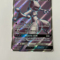 Mewtwo GX 72/73 Shining Legends Full Art Holo Pokemon Card - Near Mint NM - Image 3