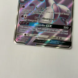 Mewtwo GX 72/73 Shining Legends Full Art Holo Pokemon Card - Near Mint NM - Image 4