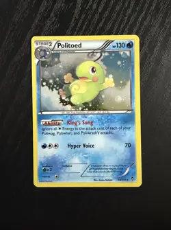 Pokemon Card Furious Fists Politoed 18/111 Rare Cosmos Holo - Image 1
