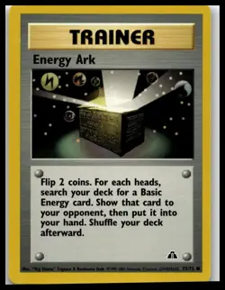Energy Ark 75/75 Pokemon Card Neo Discovery Common Trainer Near Mint PT - Image 1