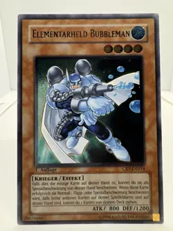 Ultimate Elemental Hero Bubbleman 1st Edition CRV-DE014 Yu-Gi-Oh MP GERMAN - Image 2