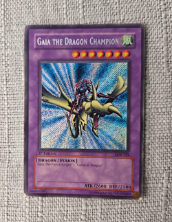 Yugioh Gaia The Dragon Champion 1st Edition LOB-125 Holo HP - Image 3