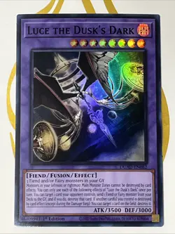 Yugioh! Luce the Dusk's Dark - DUAD-EN082 - Super Rare - 1st Edition Near Mint, - Image 1