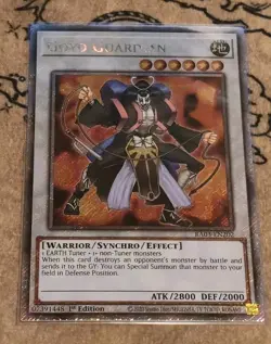 Yugioh Goyo Guardian RA03-EN202 1st Edition Platinum Secret Rare NM - Image 1