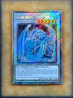 Yugioh Brionac, Dragon of the Ice Barrier RA03-EN227 Platinum Secret Rare 1st NM - Image 1