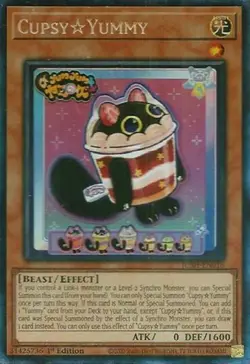 Near Mint, English Yu Gi Oh CupsyYummy - JUSH-EN016 - Collector's Rare - 1st Edi - Image 1