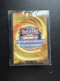 Yugioh WCQ World Championship Qualifier 2015 Sleeves Yellow UNUSED SEALED - Image 1