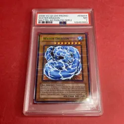 2006 YU-GI-OH! MATTEL ACTION FIGURE SER 2 PROMO #EN004 WATER DRAGON PSA 7 - Image 3