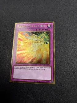 Yugioh Phoenix Wing Wind Blast PGLD-EN070 Gold Rare 1st Ed A6 - Image 2