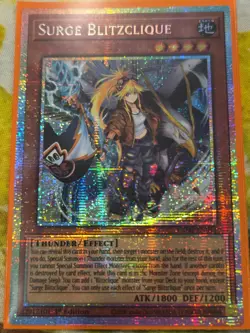 YUGIOH Surge Blitzclique (CORI-EN011) Starlight Rare 1st Edition Near Mint - Image 1