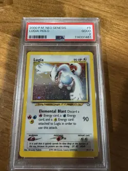 Pokemon Lugia Neo Genesis Holo Rare 9/111 PSA 2 2000 English TCG - Image 1
