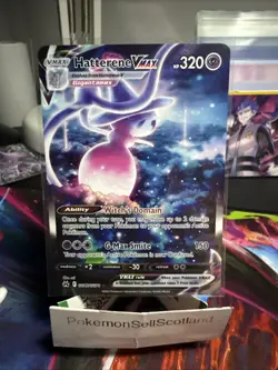 Pokemon TCG Hatterene VMAX Holo Ultra Rare Card Crown Zenith: GG47/GG70 NM - Image 1