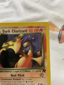 Pokemon Cards Dark Charizard 4/82 1ST EDITION Team Rocket Holo Rare NM w/ SWIRL! - Image 3