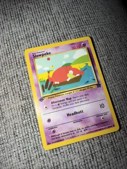 Pokemon TCG Slowpoke Team Rocket 1st Edition Card 67/82 - Image 1