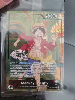 One Piece Card French Luffy Op13-001 X Musee Grevin Promo Sealed + Ticket (PDF) - Image 1