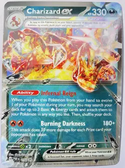 Pokemon Charizard EX Promo 196 & 054/091 Jumbo Card Charizard Collection NM - Image 1