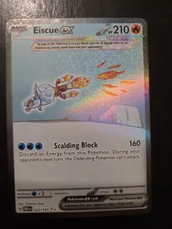 Eiscue ex - 222/197 - Pokemon Obsidian Flames Special Illustration Rare Card NM - Image 1