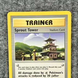 VTG Pokemon Neo Genesis Sprout Tower Stadium Trainer Card 97/111 NM - Image 3