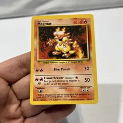 Magmar 36/102 - Uncommon 1999 English Base Set Pokemon Card - Near Mint NM & LP - Image 2