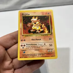 Magmar 36/102 - Uncommon 1999 English Base Set Pokemon Card - Near Mint NM & LP - Image 3