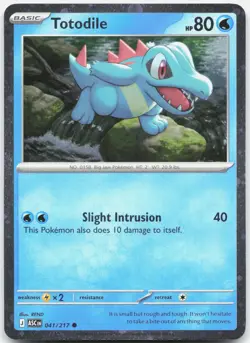 Totodile (Cosmos Holo) 041/217 Holo Miscellaneous Cards & Products Pokemon NM/M - Image 1