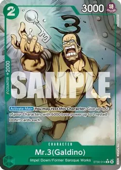 Mr.3(Galdino) (Full Art) ST30-014 Common Foil One Piece Card - Image 1