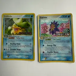 Nintendo Pokemon TCG EX Deoxys 2-Card Lot Ludicolo 10/107 Starmie 48/107 Holo - Image 1