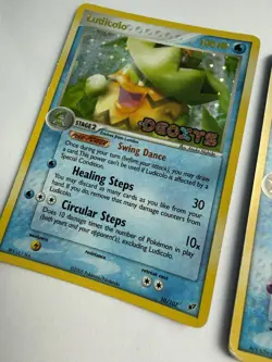 Nintendo Pokemon TCG EX Deoxys 2-Card Lot Ludicolo 10/107 Starmie 48/107 Holo - Image 2