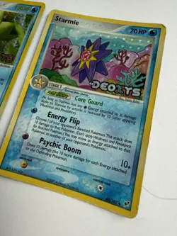 Nintendo Pokemon TCG EX Deoxys 2-Card Lot Ludicolo 10/107 Starmie 48/107 Holo - Image 3