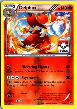 Delphox - 13/124 (Pokemon League) -League & Championship Cards-Reverse Holo - Image 1
