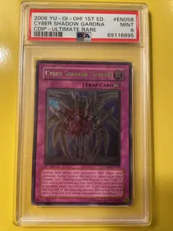 YuGiOh CYBER SHADOW GARDNA #CDIP-EN058🔥PSA 9 MT🔥1st EDITION-2006 ULTIMATE RARE - Image 2