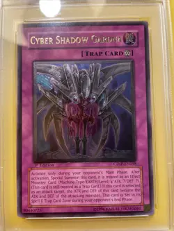 YuGiOh CYBER SHADOW GARDNA #CDIP-EN058🔥PSA 9 MT🔥1st EDITION-2006 ULTIMATE RARE - Image 3