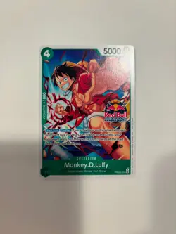 One Piece Monkey D. Luffy PRB02-005 Red Bull Double DON!! Event - Image 1