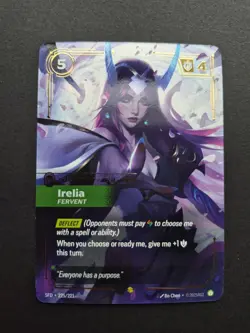 Irelia Fervent - #225/221 Overnumbered - Riftbound ENG - Image 1