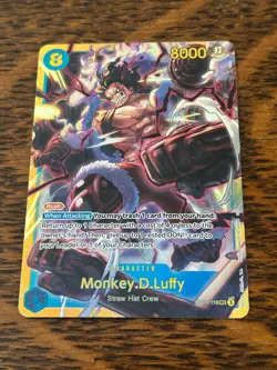 ONE PIECE CCG MONKEY.D.LUFFY OP11-118 SECRET RARE A FIST OF DIVINE SPEED - Image 1