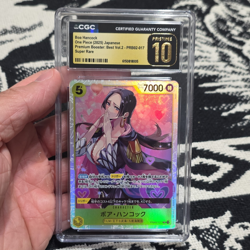 CGC Pristine 10 Boa Hancock PRB02-017 Super Rare Foil Japanese One Piece 2025 - Image 1