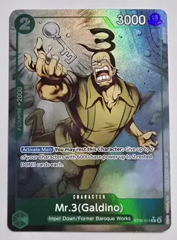 Mr.3(Galdino) ST30-014 C Starter Deck EX (Luffy & Ace) One Piece Alt Art English - Image 1