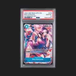 2022 One Piece TCG OP01-078 Boa Hancock Alt Art Romance Dawn English PSA 10 - Image 1