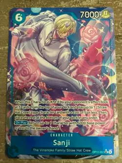 Sanji (Alternate Art) OP11-051 A Fist of Divine Speed Foil LP - Image 1
