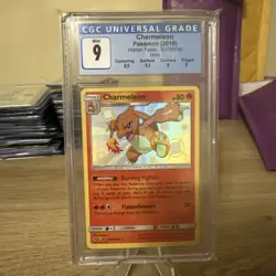 Pokemon TCG Charmeleon Hidden Fates CGC Mint 9 SV7/SV94 Holo Shiny Holo Rare - Image 1