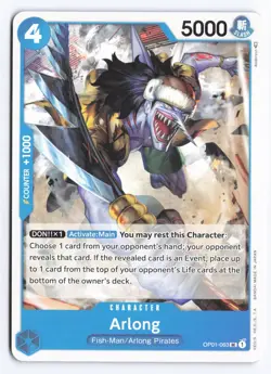 One Piece TCG - Arlong OP01-063 Romance Dawn English - Image 1