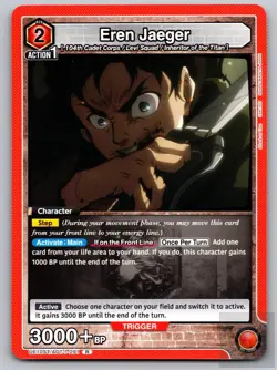 Eren Jaeger (091) UE10ST/AOT-1-091 UE10ST: Attack on Titan Union Arena NM - Image 1