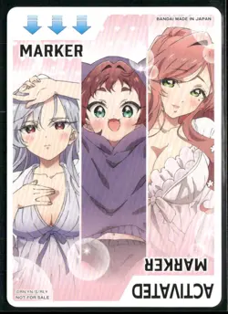 100 Girlfriends Marker Card- Union Arena TCG Promotional Card NM - Image 2